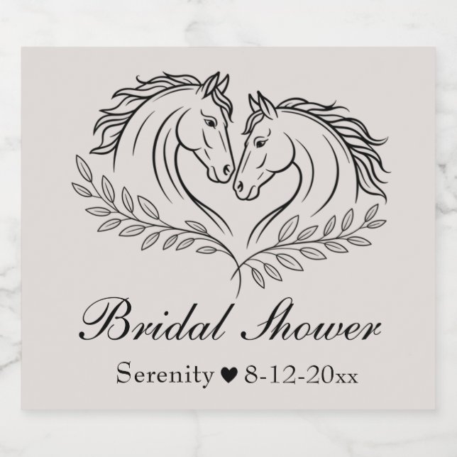 Eleganter Western Rustikale Hochzeit Bierflaschenetikett (Einzelnes Label)