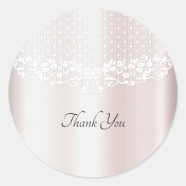 Eleganter White Lace Floral Wedding Sticker