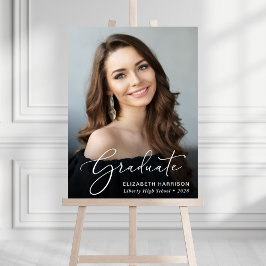 Eleganter White Script Foto Overlay-Abschluss