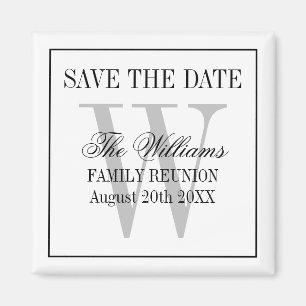 Eleganter Wiedersehen Save the Date Kühlschrankmag Magnet