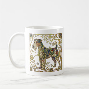 Eleganter Wiener Secession-Fuchs-Terrier Kaffeetasse