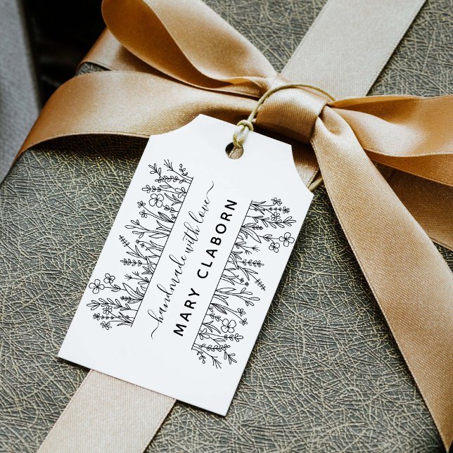 Eleganter Wildblumen Individuelle Name Handmade mi Gummistempel (Von Creator hochgeladen)