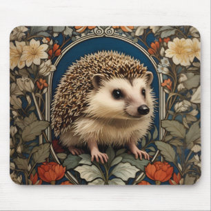 Eleganter William-Morris-inspirierter Igel Mousepad