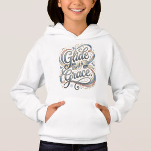 Eleganter Winter-Eislauf-Geburtstag Hoodie