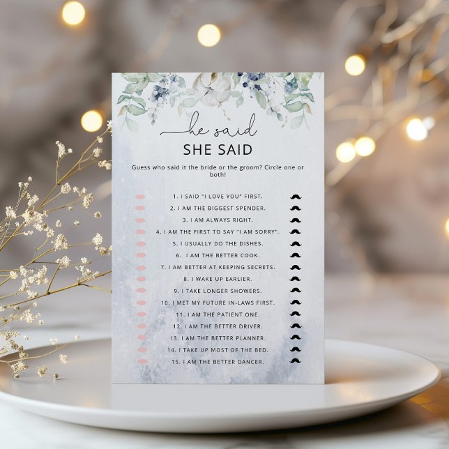 Eleganter Winter Er sagte, sie sagte Brautspiel (Von Creator hochgeladen)