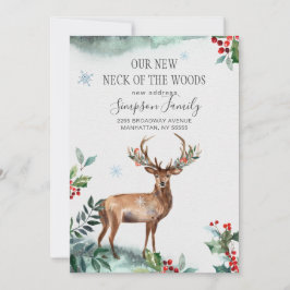 Eleganter Winter New Neck of the Woods Moving Ankündigung