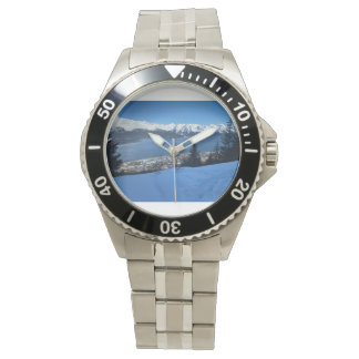 Eleganter Winter Overlook Landschaftlich Watch - A Armbanduhr