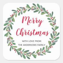 Eleganter Winter Sprigs Weihnachtsfeiertag