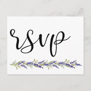 Eleganter Wisteria tree minimal Wedding Rsvp Einladungspostkarte