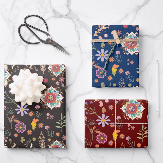 Eleganter Wrap für jedes Occasion Geschenk Geschenkpapier Set (Vorderseite)