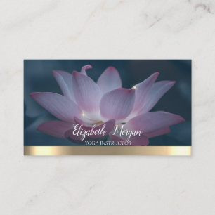 Eleganter Yoga-stilvoller Lotos  Visitenkarte