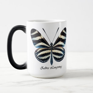 Eleganter Zebra-Langflügel-Schmetterlings-Wrap  Verwandlungstasse