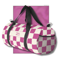 Eleganter zeitloser Name Lila und Creme Karo