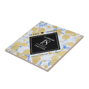 Elegantes 18. Geburtstag von Porzellan Fliese