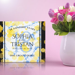 Elegantes 18. Geburtstag von Porzellan Leinwanddruck