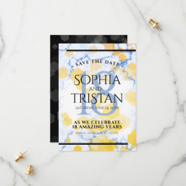 Elegantes 18. Geburtstag von Porzellan Save The Date