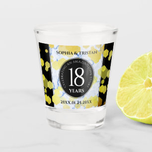Elegantes 18. Geburtstag von Porzellan Schnapsglas