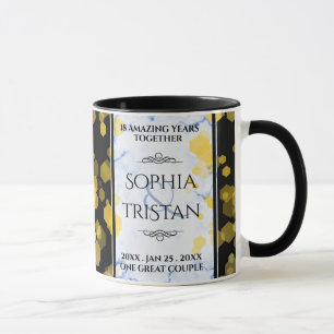 Elegantes 18-jähriges Porzellan Hochzeitsjubiläum Tasse