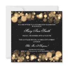 Elegantes 40. Geburtstag Party Gold