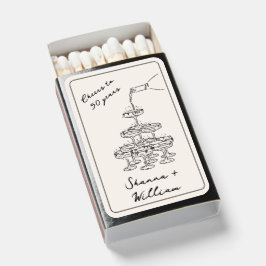 Elegantes 50-jähriges Gastgeschenk Matches