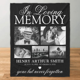 Elegantes 5-Foto im Gedächtnis Fleecedecke