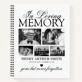 Elegantes 5 Foto in Love Memory Gast Book Notizbuch