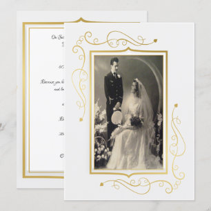 Elegantes 60-jähriges Jubiläum Einladung