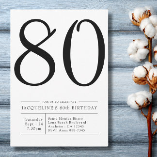 Elegantes 70. Geburtstag Einfaches Party Einladung