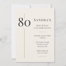 Elegantes 80. Geburtstagsfest in Creme und Gold