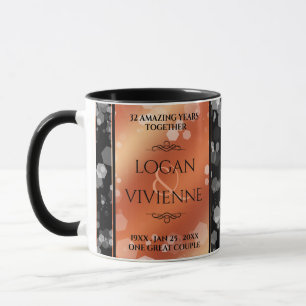 Elegantes 8. 32. Geburtstag der Bronze Tasse