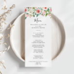 Elegantes Abendessen im Herbst Menükarte<br><div class="desc">Diese elegante Herbst-Blumenkarte eignet sich perfekt für eine moderne Hochzeit. Die Einrichtung besteht aus illustriert rosa,  rot-weiß rosa Rosen,  von Grünblättern umgebene Bäume,  die die wunderschönen Herbstfarben noch verstärken. Dieses Menü kann für Hochzeitsempfang,  Probe Dinner,  Brautparty oder jede Veranstaltung verwendet werden.</div>