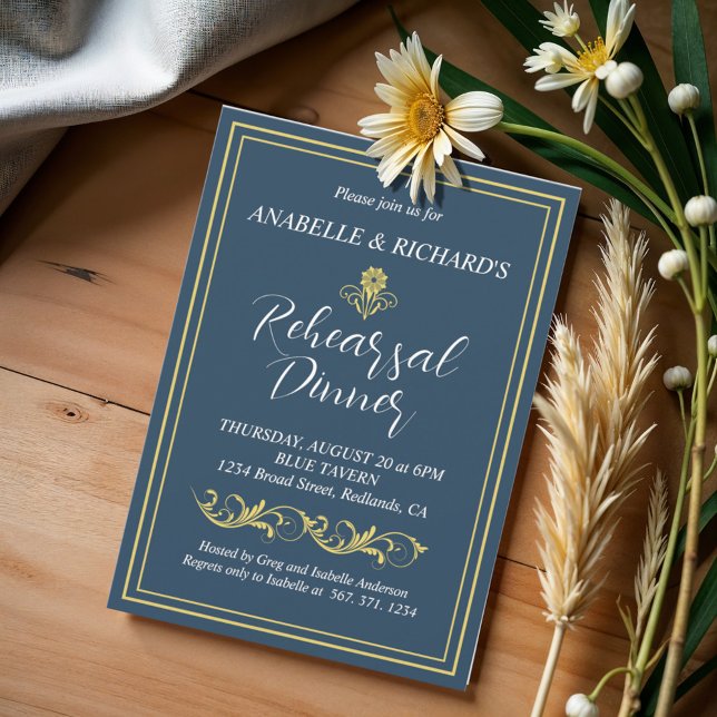 Elegantes Abendessen mit Viktorianischer Probe Einladung (Von Creator hochgeladen)