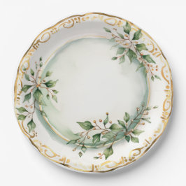 Elegantes Abendessen Pappteller