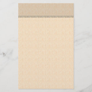 Elegantes abgenutztes Pergament-Schreibwarenset Briefpapier
