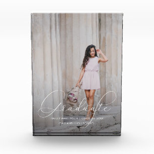 Elegantes Abschluss-Script mit Foto