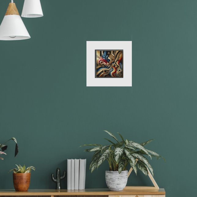 Elegantes Abstrakt Art Poster Design. (Wohnzimmer 1)