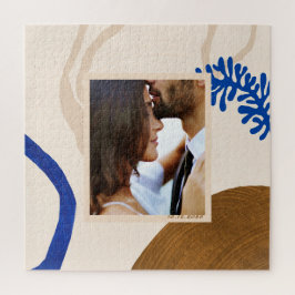Elegantes Abstrakt Modernes Kunst Personalisiertes Puzzle