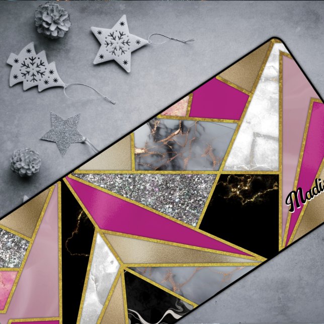 Elegantes abstrakt rosa, geometrisch schreibtischunterlage (Von Creator hochgeladen)