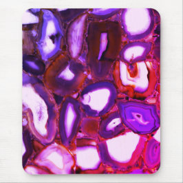Elegantes abstrakt rosa lila Geodmuster Mousepad