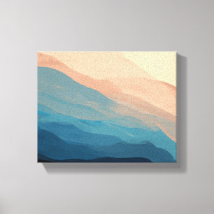 Elegantes Abstraktes Aquarellbad Leinwanddruck