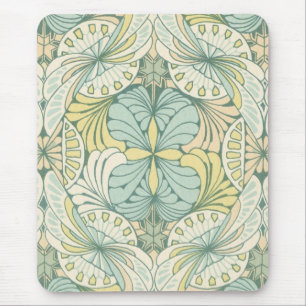elegantes, abstraktes Art Nouveau-Swirldesign Mousepad