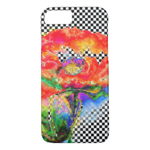 Elegantes abstraktes Blumengemälde iPhone 8/7 Hülle