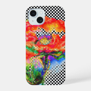 Elegantes abstraktes Blumengemälde iPhone 15 Hülle
