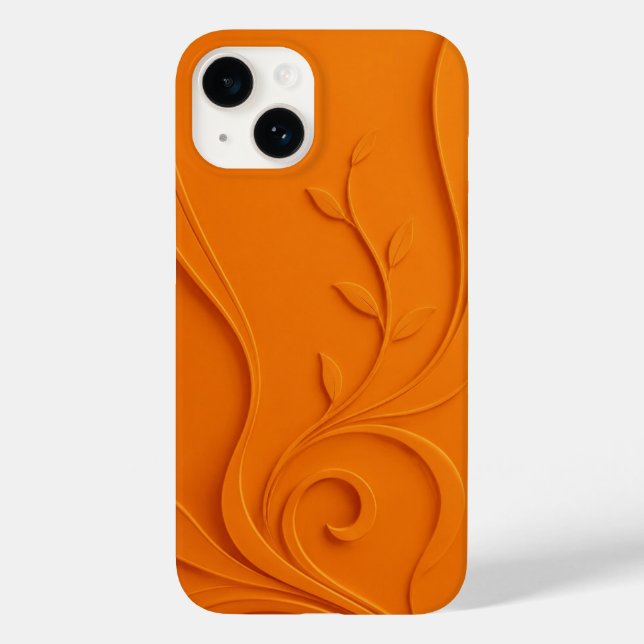 Elegantes abstraktes Blumenmuster Case-Mate iPhone Hülle (Rückseite)