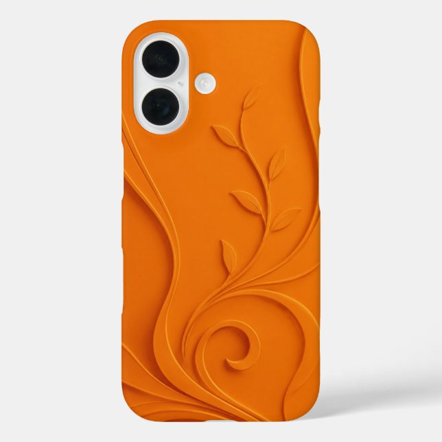 Elegantes abstraktes Blumenmuster Case-Mate iPhone Hülle (Rückseite)