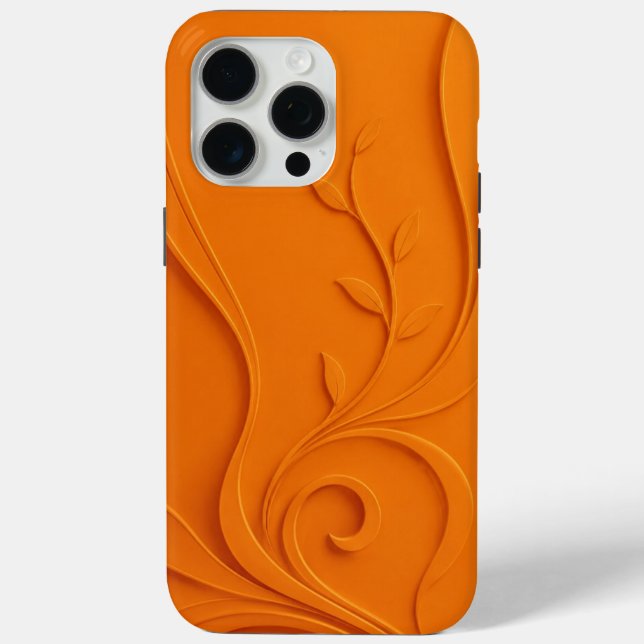 Elegantes abstraktes Blumenmuster Case-Mate iPhone Hülle (Rückseite)