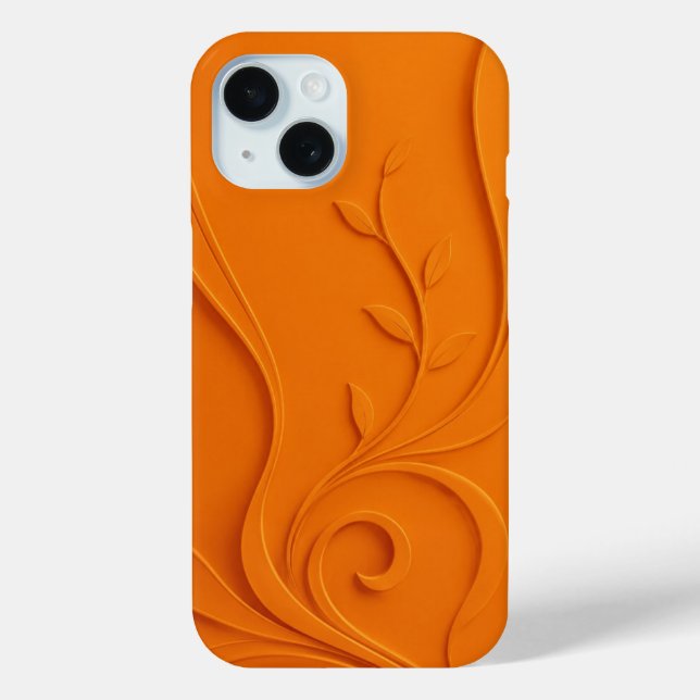 Elegantes abstraktes Blumenmuster Case-Mate iPhone Hülle (Rückseite)