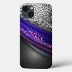 Elegantes abstraktes Design mit glitzerndem Hinter Case-Mate iPhone Hülle