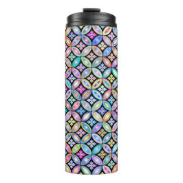 Elegantes Abstraktes, gestanztes Glasmuster Thermosbecher