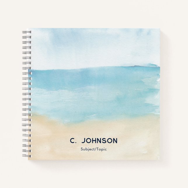 Elegantes, Abstraktes Muster Personalisiert Notizbuch (Vorderseite)